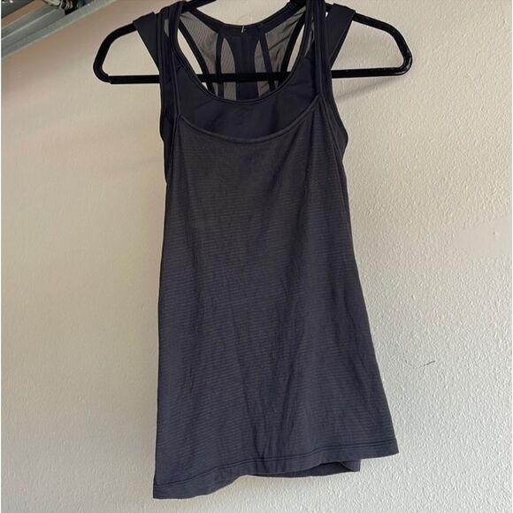 lululemon athletica Tops - Lululemon xs shirt with built in bra and multiple straps